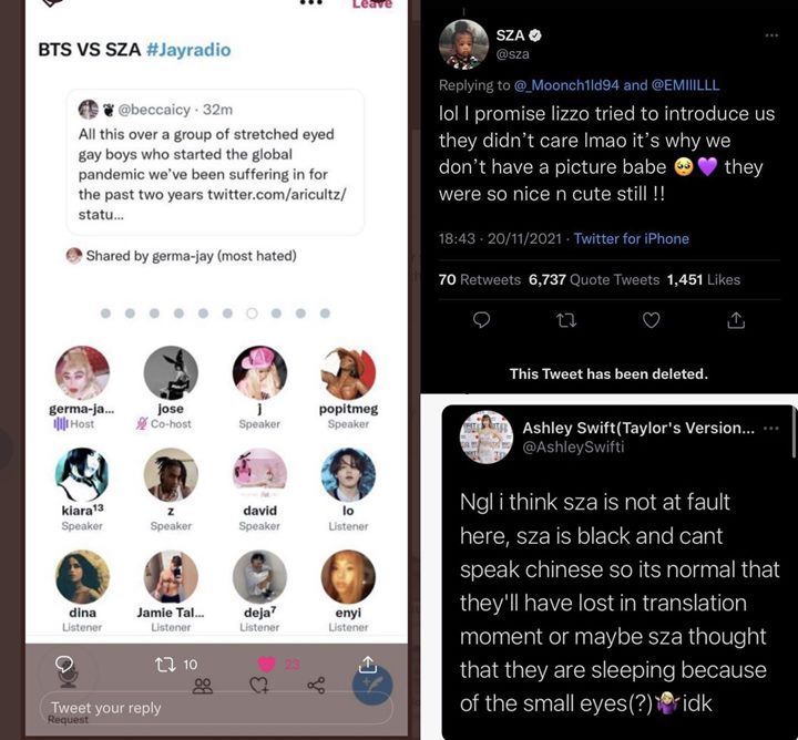 BTS Jadi Target Hinaan Rasis Gara-Gara Postingan Penyanyi Amerika SZA 1
