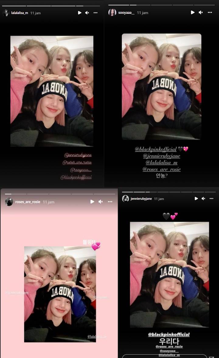 Member BLACKPINK Kompakan Unggah Instastory Bareng Semakin Perkuat Dugaan Comeback