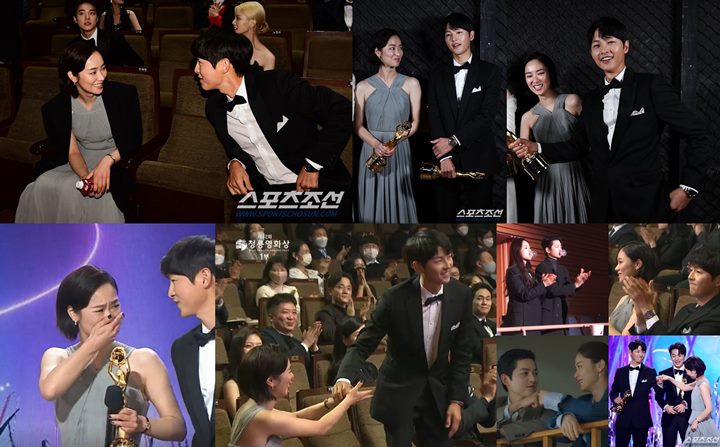 Blue Dragon Film Awards 2021: Interaksi Song Joong Ki dan Jeon Yeo Bin Bikin Penggemar Baper