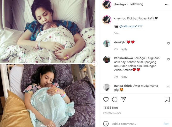 Manisnya Raffi Ahmad Jepret Momen Nagita Slavina Tidur Sambil Peluk Baby R: Nice Weekend