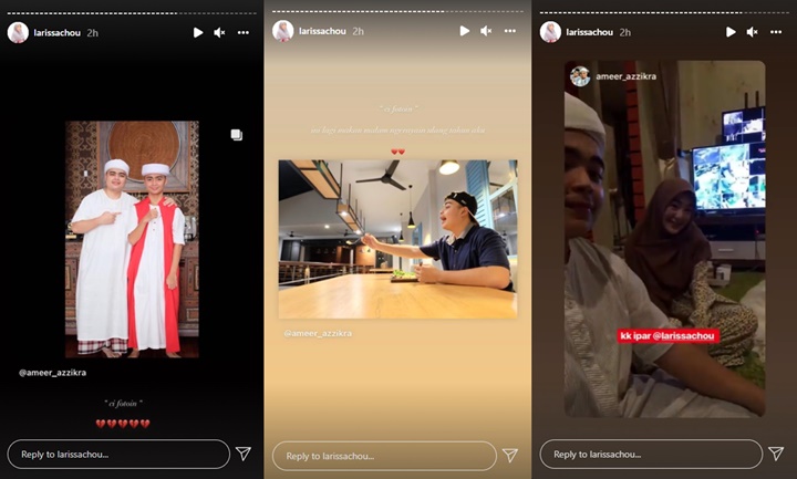 Akrab Banget, Larissa Chou Kenang Momen Bolak-balik Diminta Ameer Azzikra Jadi Tukang Foto