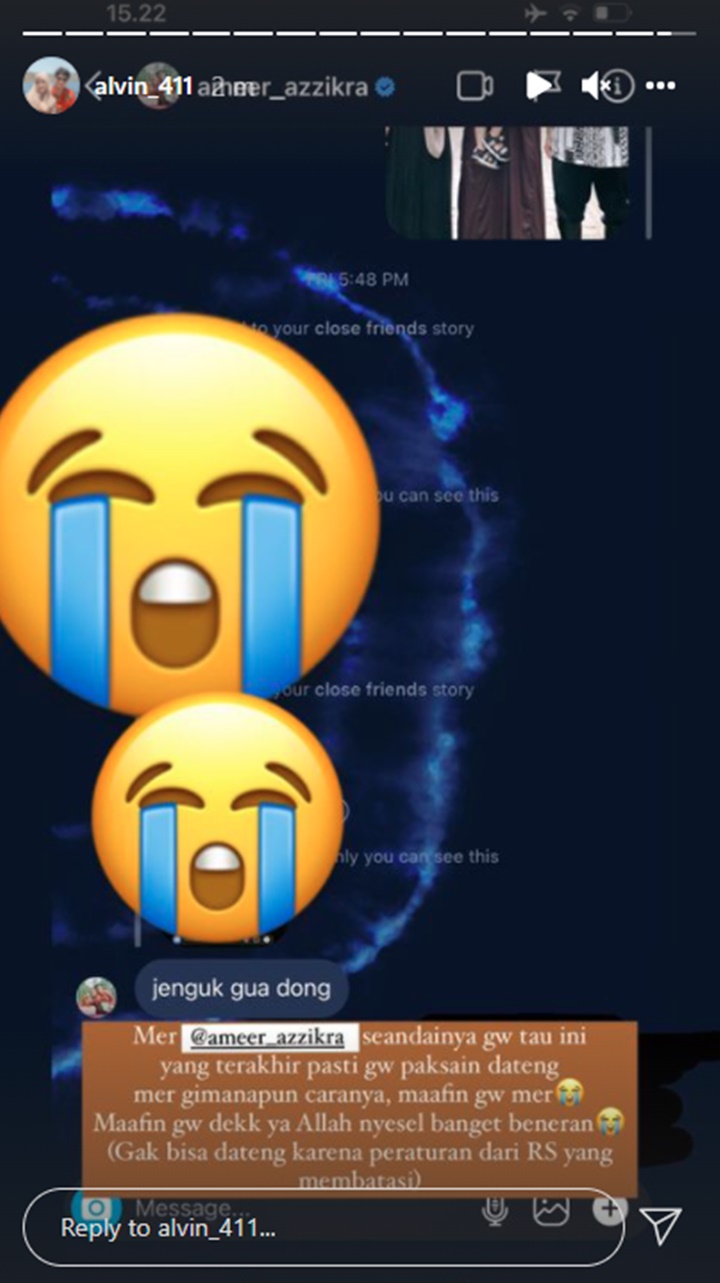 Alvin Faiz Nyesel Banget Tak Bisa Penuhi Keinginan Terakhir Ameer Azzikra Sang Adik