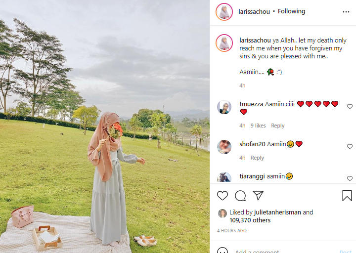 Larissa Chou Teringat Kematian