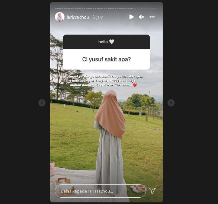 Lagi Sakit, Larissa Chou Ungkap Putranya Alami Masalah Pada Bagian Paru-Paru