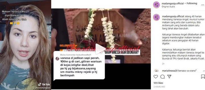 Makam Vanessa Angel Bakal Dibongkar?