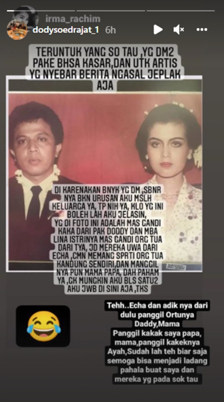 Doddy Soedrajat Ngakak Dibilang Ayah Tiri Vanessa Angel: Berita Sampah Itu!