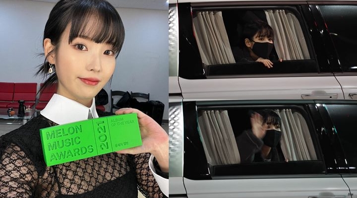 MMA 2021: IU Nangis di Mobil Saat Perjalanan Pulang, Ini Penyebabnya