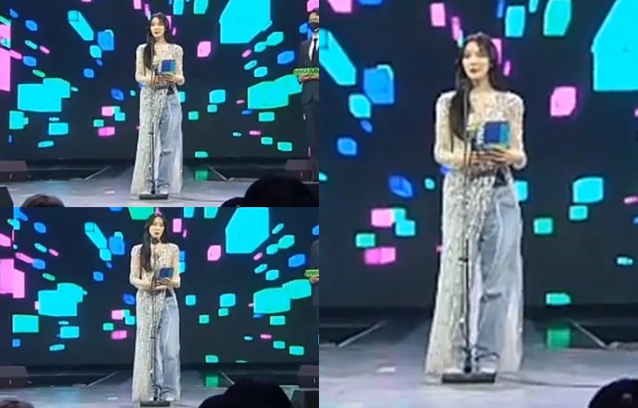 MMA 2021: Pakai Celana Jeans dalam Gaun, Outfit Lee Chung Ah Tuai Kritik