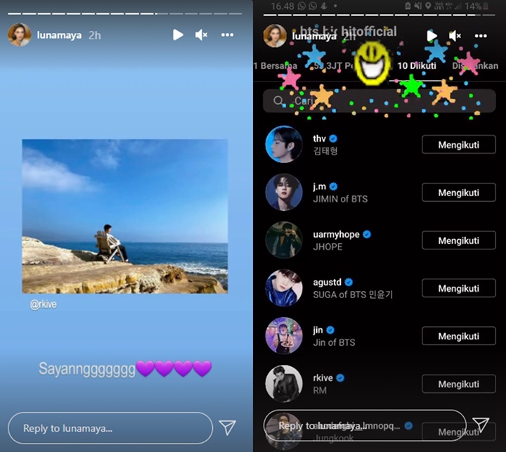 BTS Resmi Punya Akun Instagram Pribadi, Luna Maya Hingga Audi Marissa Histeris