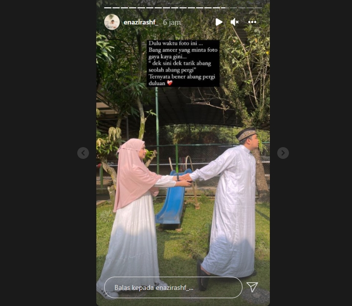 Istri Ameer Azzikra Bagikan Potret \'Perpisahan\' Permintaan Almarhum Suami, Larissa Chou Gercep Hibur