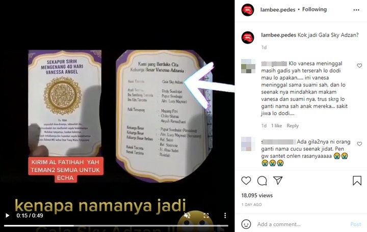 Reaksi Menohok Fadly Soal Nama Bibi Ardiansyah Tak Disertakan dalam Buku Yasin Vanessa Angel
