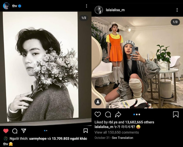 Baru Join Instagram, V BTS Pecahkan Rekor Lisa BLACKPINK dalam Waktu Singkat