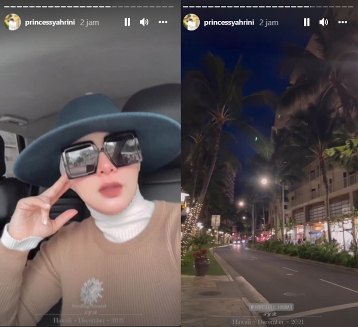 Liburan ke Hawaii, Syahrini Ungkap Jumlah Kacamata yang Wajib Dibawa