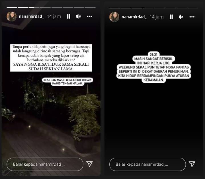 Tengah Malam Masih Terganggu Suara Musik Kafe, Nana Mirdad: Perlu Berapa Orang Lagi yang Komplain?