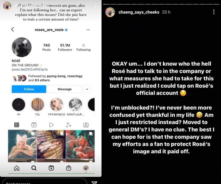 Pernah Blokir Penggemar, Tindakan Rose BLACKPINK Baru-Baru Ini Bikin Bingung