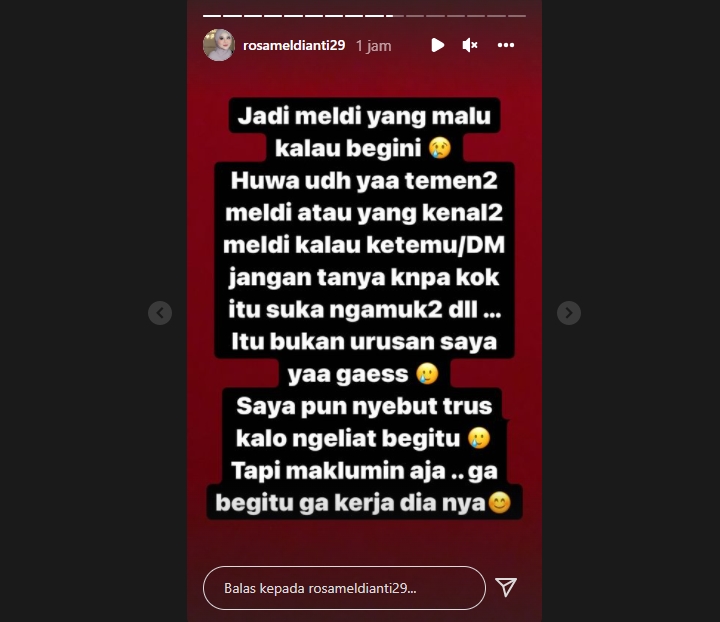Rosa Meldianti Diduga Singgung Sikap Dewi Persik Suka Ngamuk, Akui Ikutan Malu