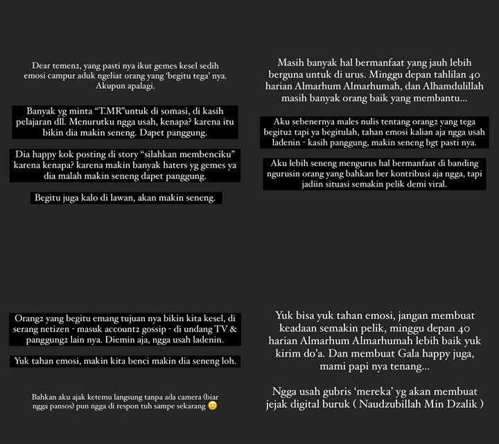 Tanggapi Tiara Marleen Koar-Koar Soal Vanessa Angel, Anggita Sari Minta Netter Stop Hujat: Trik Basi