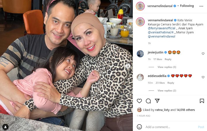 Venna Melinda Diduga Pacaran dengan Ferry Irawan, Vania Bilang Begini