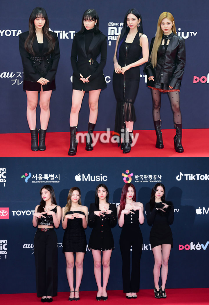 MAMA 2021: Adu Gaya aespa dan ITZY di Red Carpet, Siapa Lebih Oke?