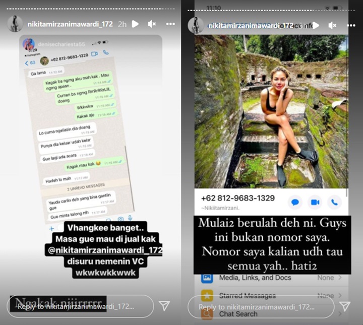 Bongkar Chat WA, Denise Chariesta Syok Diminta Nikita Mirzani \'Layani\' Anggota DPR