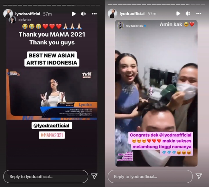 MAMA 2021: Lyodra Teriak Histeris Usai Dinobatkan Jadi Best New Asian Artist Indonesia