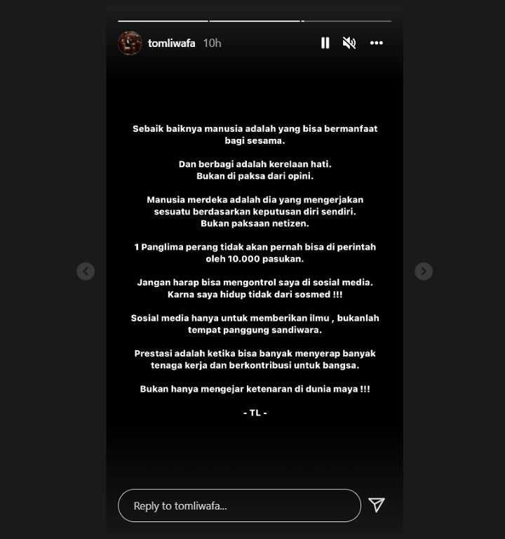 Nikita Mirzani Berulah Lagi Sindir Para Crazy Rich, Reaksi Tom Liwafa Menohok