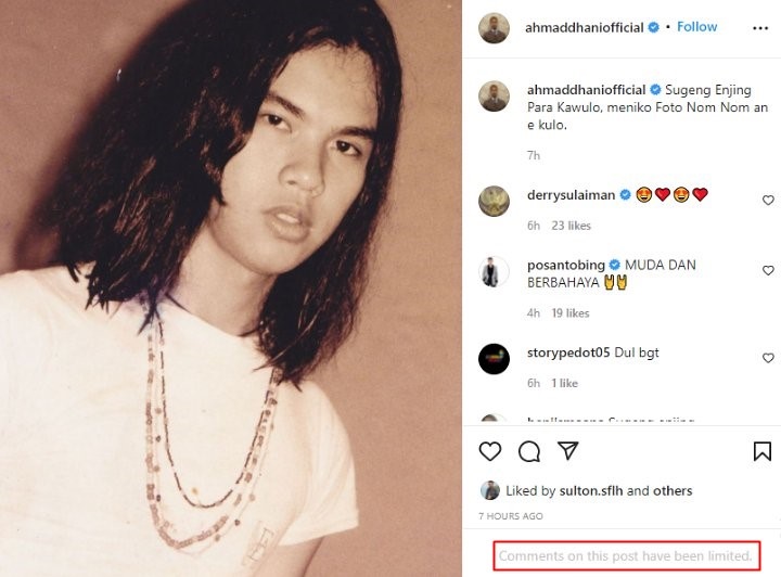 Ahmad Dhani Perdana Posting Usai Heboh Kabar Berkeliaran Saat Karantina, Pilih Batasi Komentar