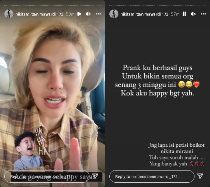 Tanggapi Santai Petisi Boikot Dirinya, Nikita Mirzani Malah Ikut Tanda Tangan