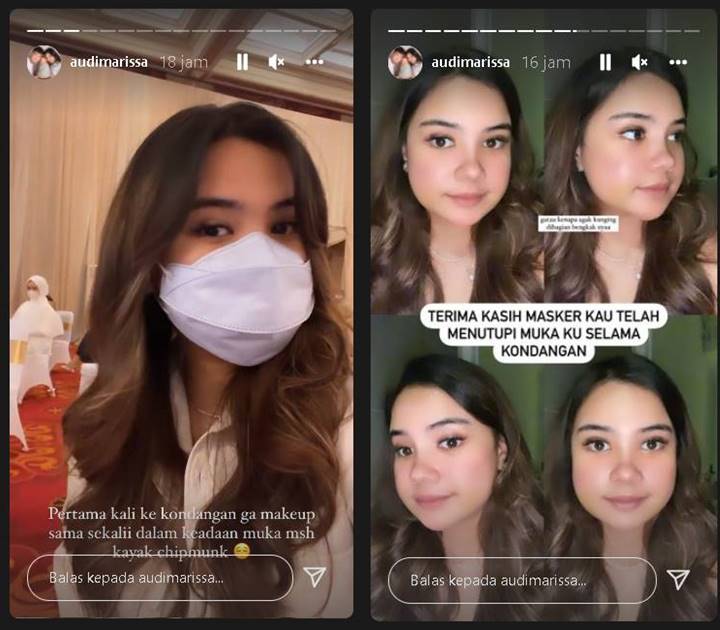 Pertama Kali ke Kondangan Tanpa Make Up, Audi Marissa Berterima Kasih ‘Terselamatkan’ Benda Ini
