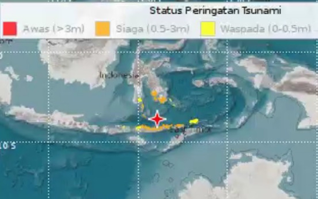 Peringatan Dini Tsunami di NTT, BMKG Mutakhirkan Data Jadi M 7,4