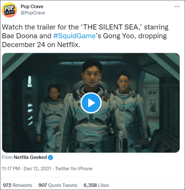 Cara Media Luar Promosikan Drama Gong Yoo \'The Silent Sea\' Picu Emosi Netizen