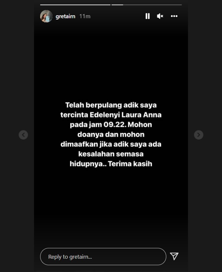Kakak Benarkan Laura Anna Meninggal Dunia, Unggahan Terakhir Sang Ibu Bikin Nyesek