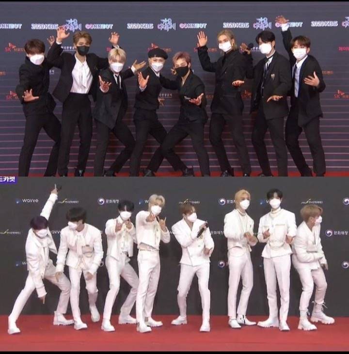 KBS Gayo Daechukje 2021: Serunya Stray Kids Berpose Unik di Red Carpet, Heboh Maksimal