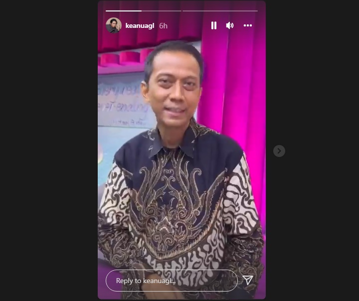 Reaksi Keanu Agl Usai Dapat Pesan Semangat dari Ayah Vanessa Angel