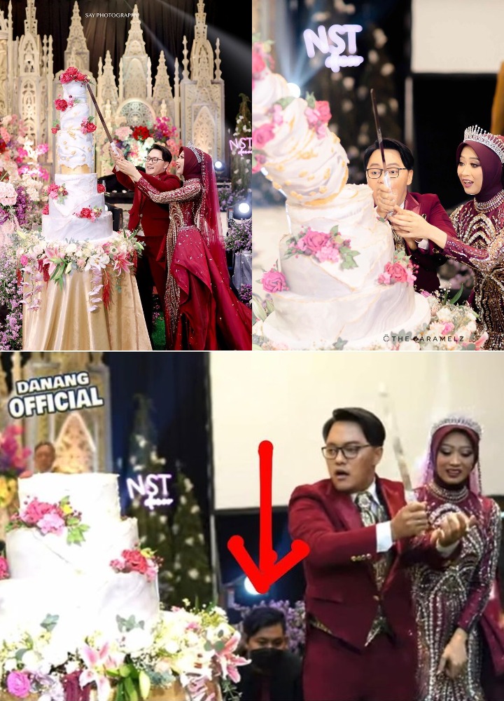 Ada Insiden kue jatuh