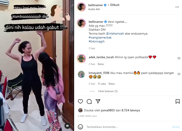 Ketiak Meriam Bellina Dibilang Lebih Wangi dari Parfum hingga Bisa Sembuhkan Pilek, Percaya?