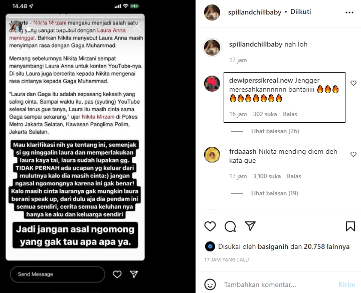 Kakak Laura Anna Semprot Nikita Mirzani, Dewi Persik Ikut Nimbrung