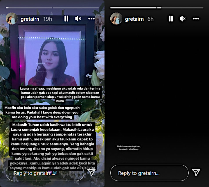 Greta Irene Ditanya Alasan Jarang Posting Foto Laura Anna, \'Jawab\' dengan Ungkapan Kehilangan