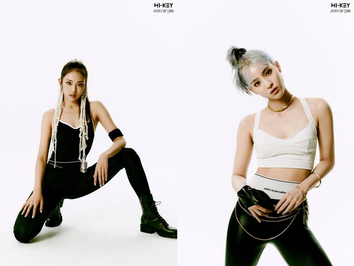 Pose Cantik H1-Key di Teaser Foto Serba Hitam Putih Jelang Debut Curi Fokus
