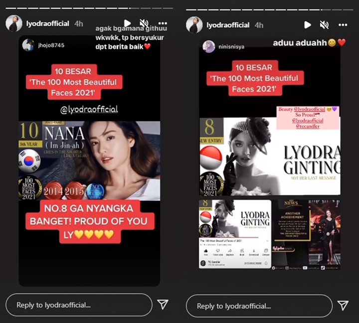 Kalahkan Jisoo BLACKPINK, Lyodra Speechless Masuk Top 10 Wanita Tercantik di Dunia