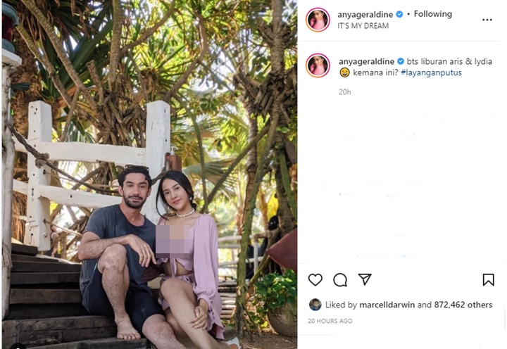 Anya Geraldine Malah Bikin Emosi Saat Pamer Foto Mesra Bareng Reza Rahadian, Diprotes Begini