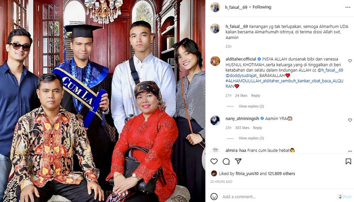 Sosok Frans Kakak Fuji Ternyata Gelar Cum Laude