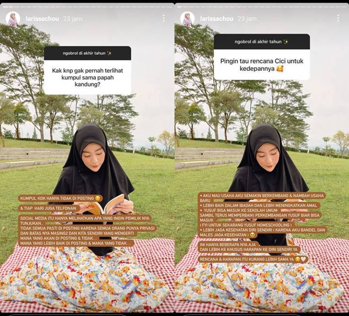 Jawaban Larissa Chou Saat Disinggung Soal Ayah Kandung Hingga Harapan di Tahun 2022