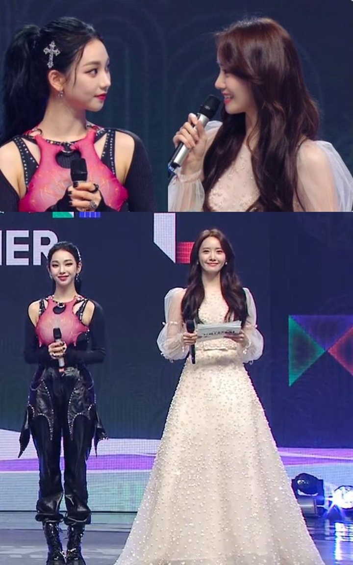 MBC Gayo Daejejun 2021: Visual Yoona Girls\' Generation dan Karina aespa Saat Barengan Disorot