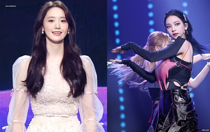 MBC Gayo Daejejun 2021: Visual Yoona Girls\' Generation dan Karina aespa Saat Barengan Disorot