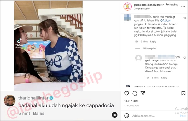 Thariq Halilintar Nimbrung Komentari Bakat Akting Fuji, Respons Netter Julid Abis