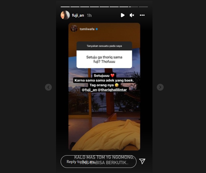 Tom Liwafa Setuju Fuji Dijodohkan dengan Thariq Halilintar, Begini Reaksi Adik Ipar Vanessa Angel