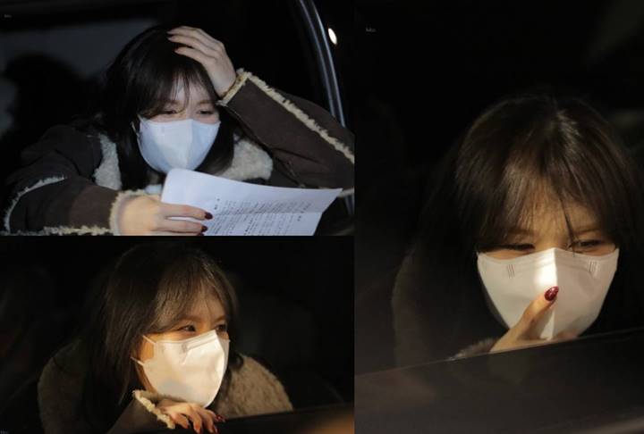 Paling Niat, Wendy Red Velvet Lantang Bacakan Surat Hasil Tulisan Tangan Sendiri di Area Parkiran
