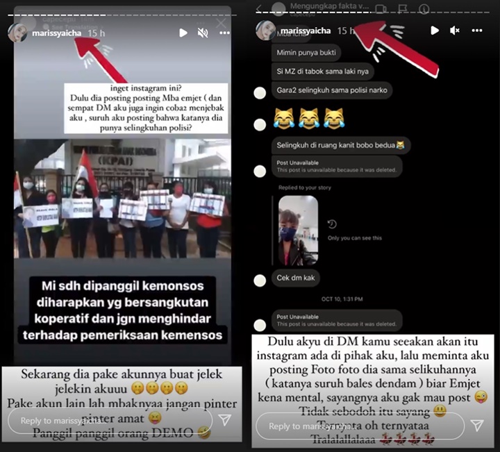 Marissya Icha Ngegas Diminta Spill Bukti Perselingkuhan Medina Zein dengan Oknum Polisi