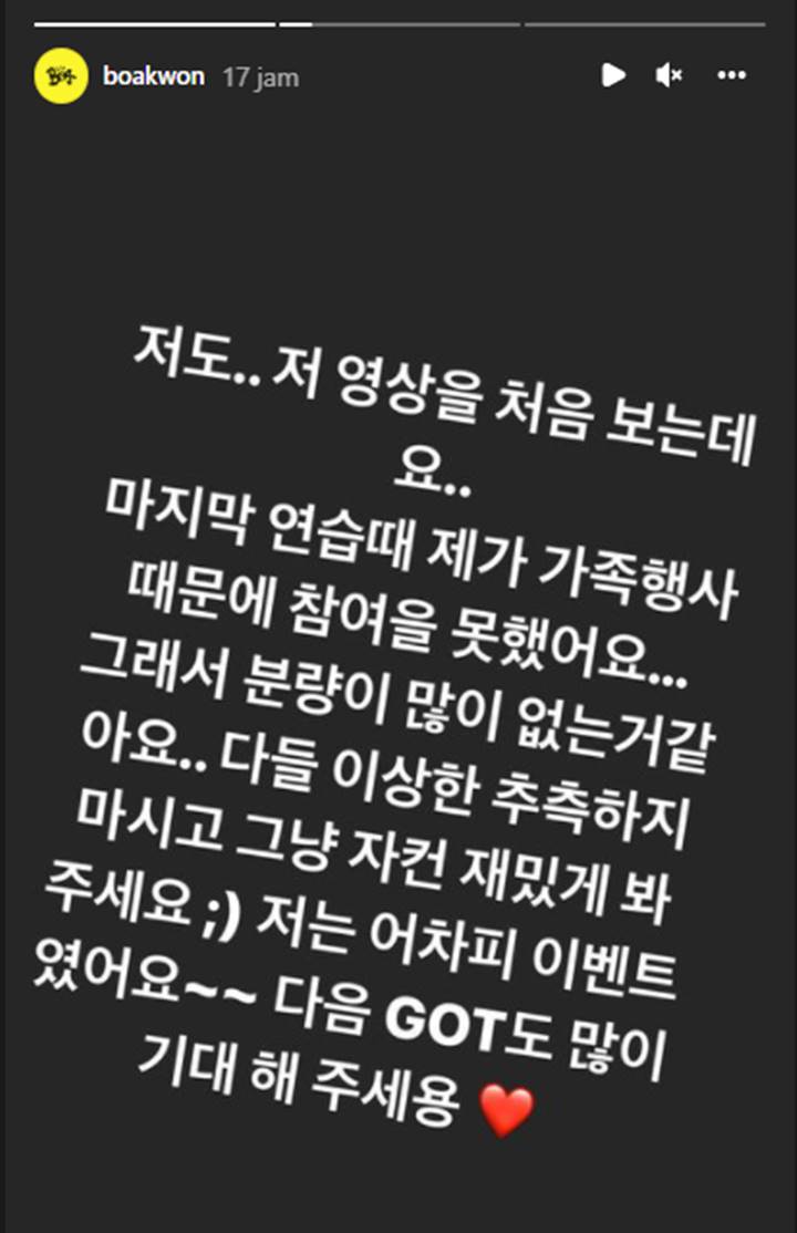 Waktu Tampil Sedikit, BoA Minta Fans Tak Buat Asumsi Lain Soal Video Latihan Girls on Top
